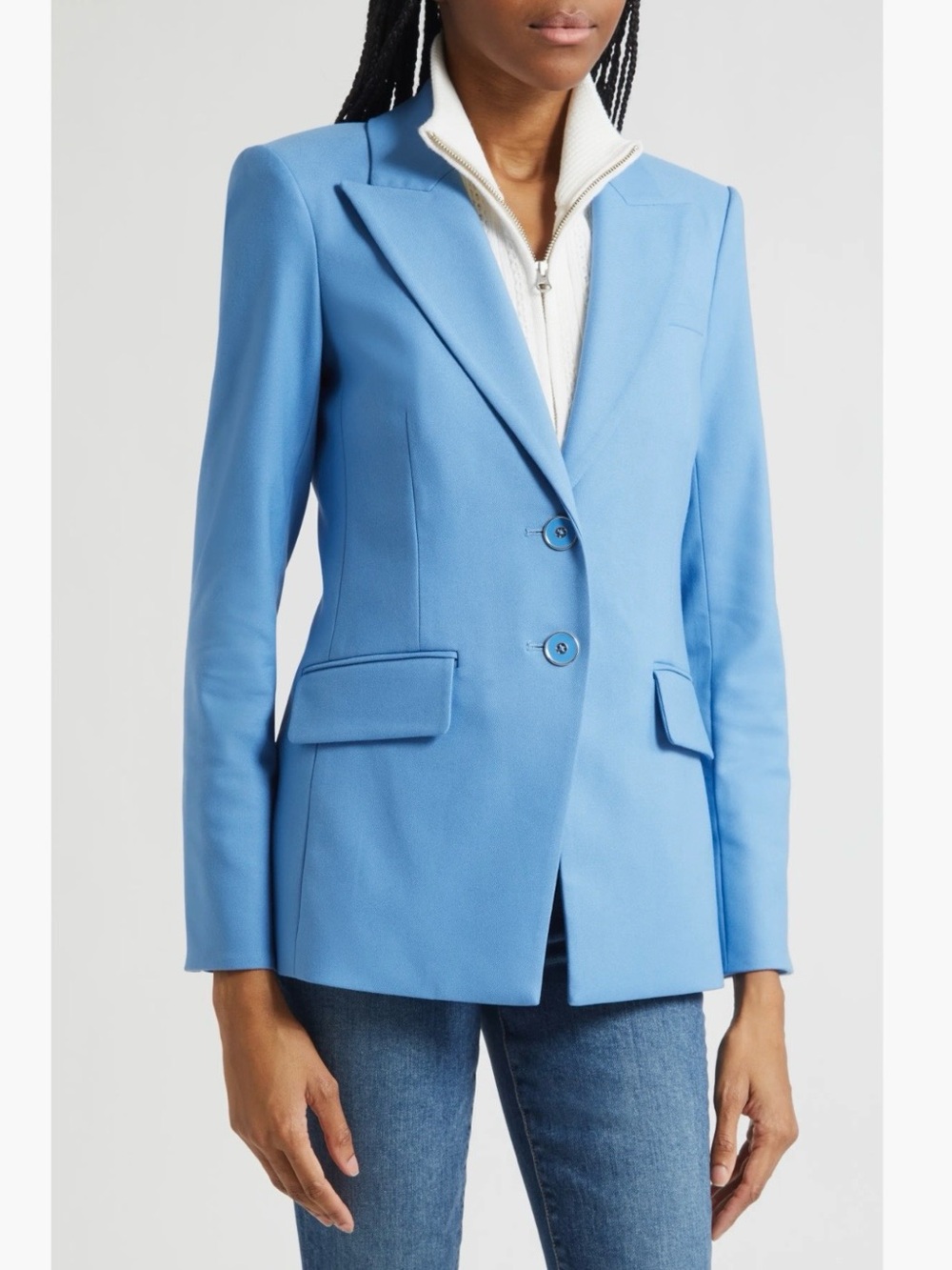 Veronica Beard Izara Dickey Jacket in Blue Jasper Size 4